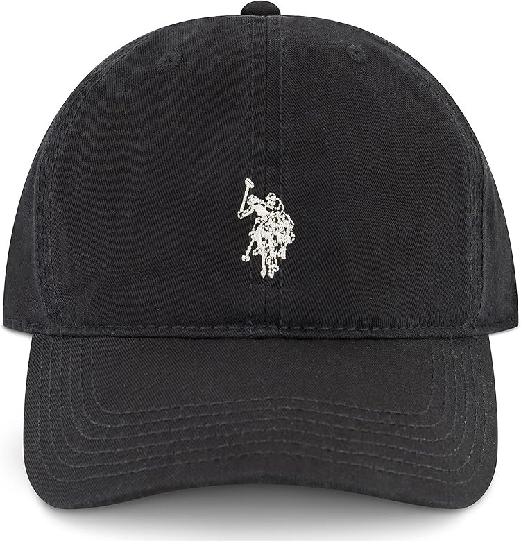 U.S. Polo Assn. Small Polo Pony Logo Baseball Hat, 100% Cotton, Adjustable Cap | Amazon (US)