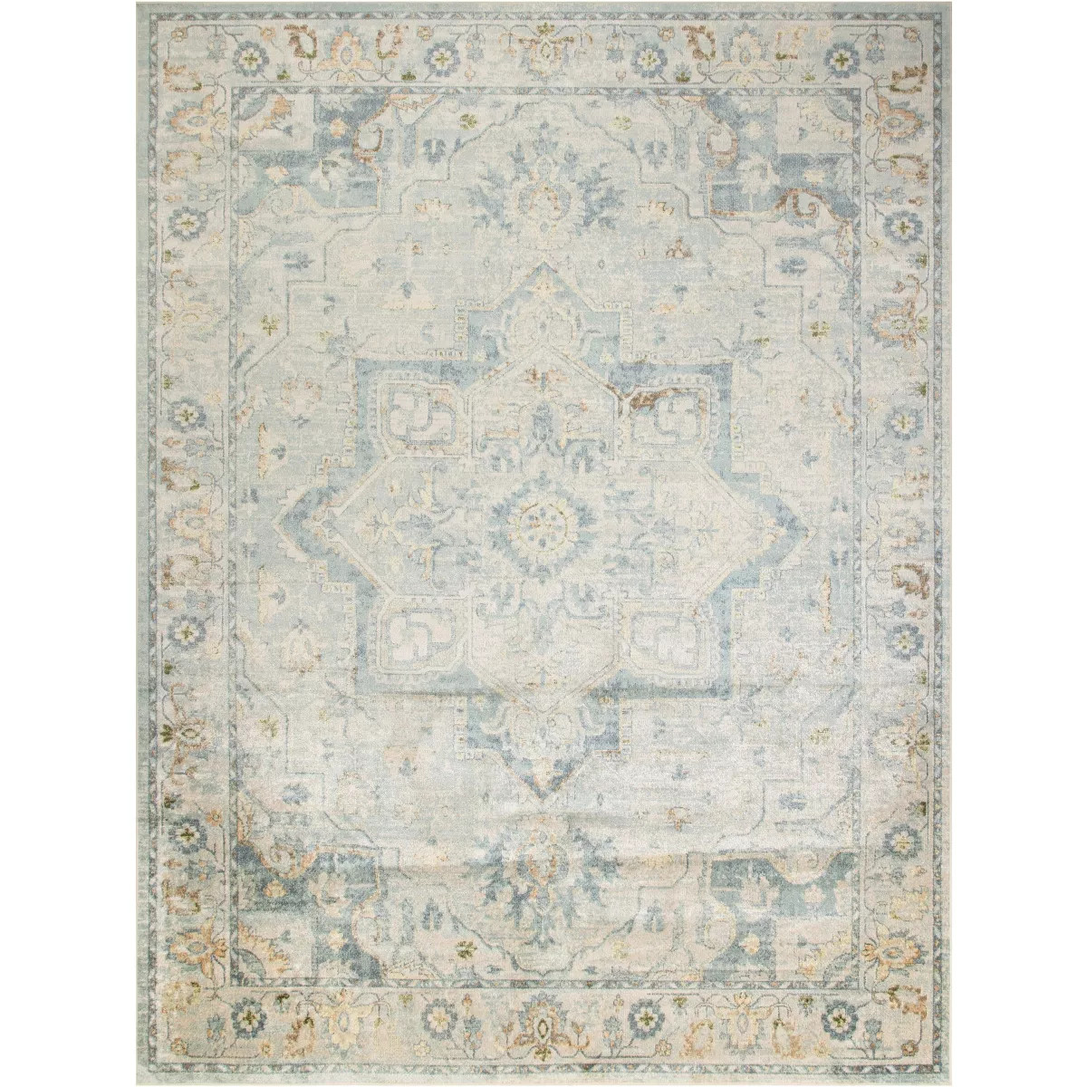 Nourison Washable Astra Vintage Medallion Indoor Flatweave Area Rug | Target