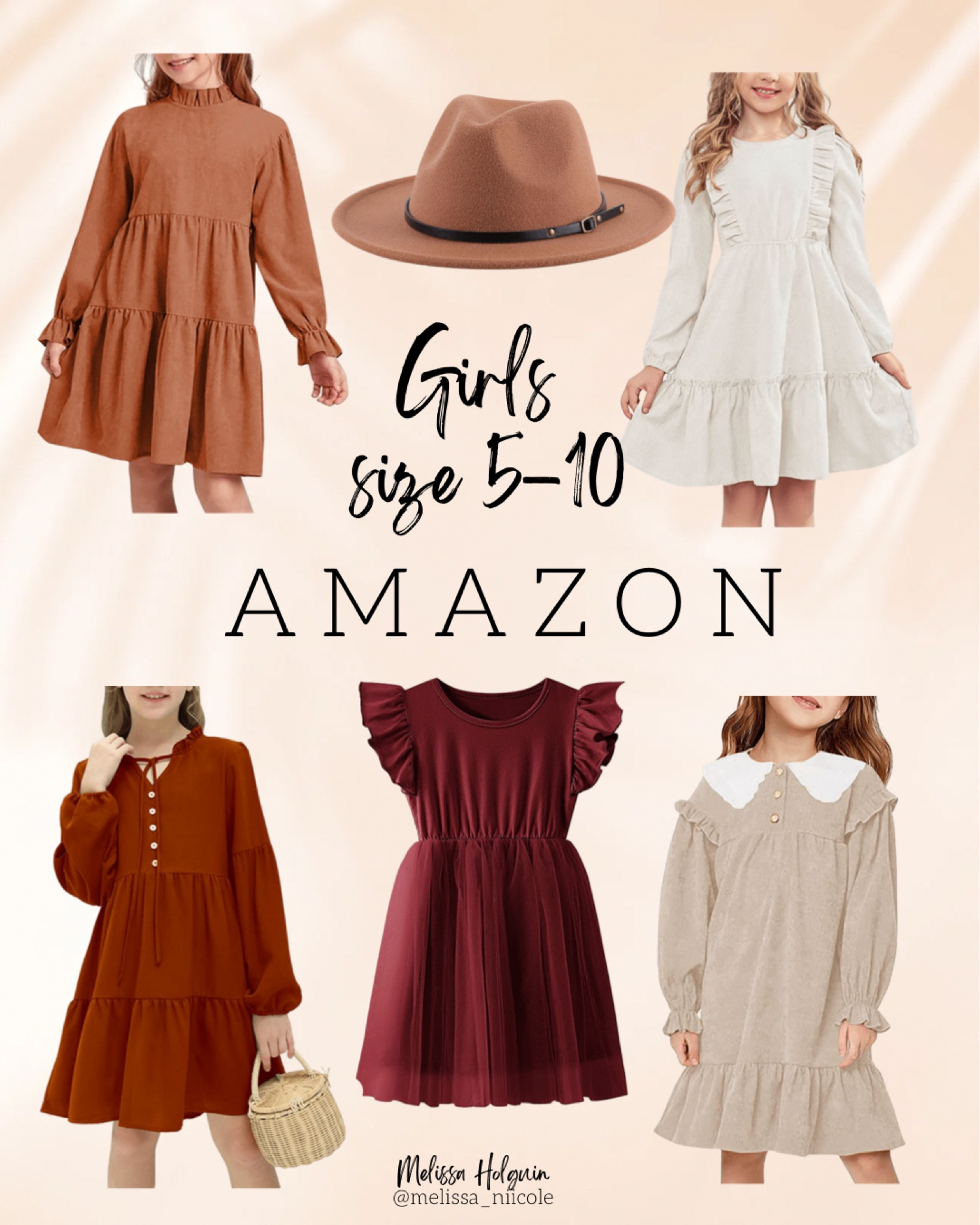 Girls Fall Dresses from Amazon. FALL dresses for GIRLS. Family Photo Outfits for Girls. Tan Rust Burgundy White Dress for Girls 

#LTKunder50 #LTKSeasonal #LTKkids