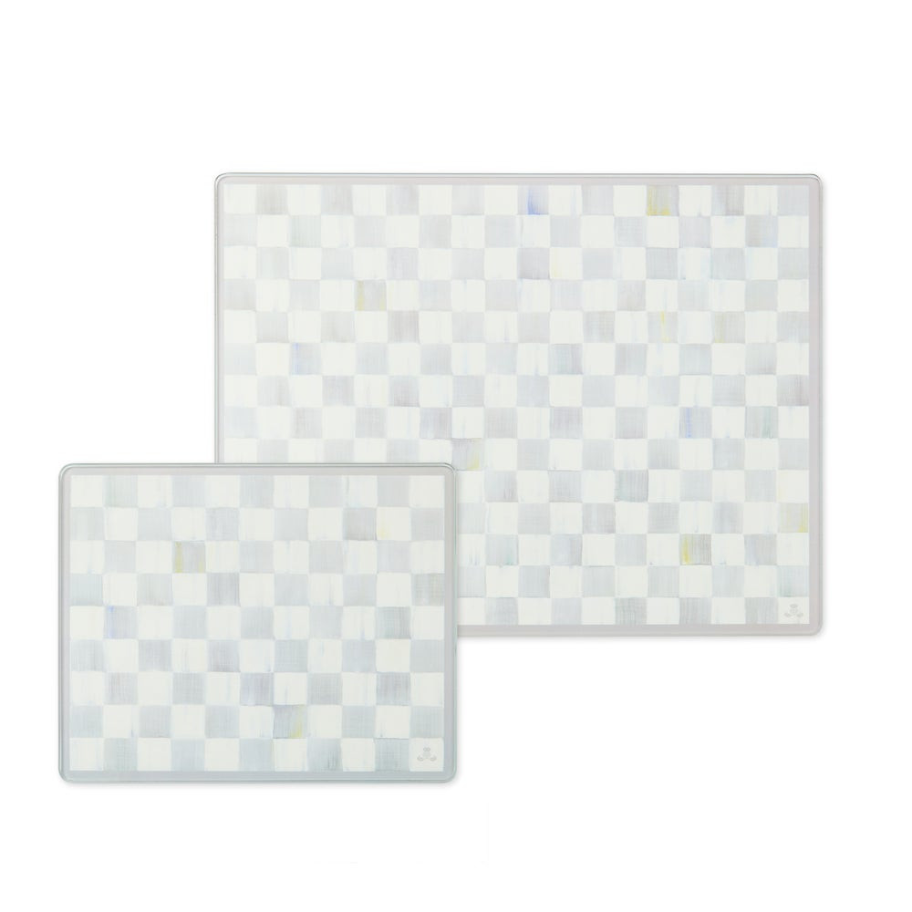Check Glass Cutting Board, Set of 2 | MacKenzie-Childs