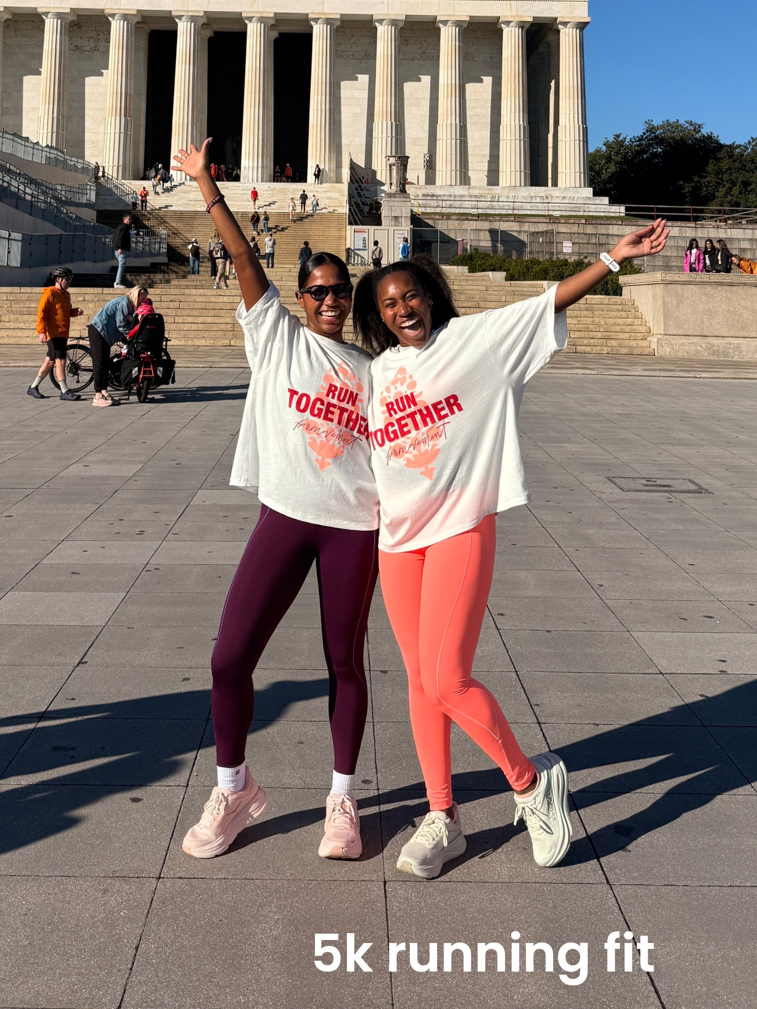Ran a 5k and loved our fp movement outfits !!! Small in the bottoms but medium for the bra . 

#LTKActive