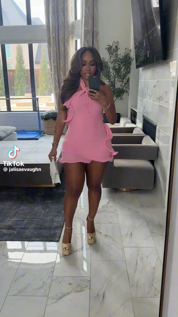 spring outfits 2026. Pink mini dress with piping detail!  

#LTKootd #LTKMidsize