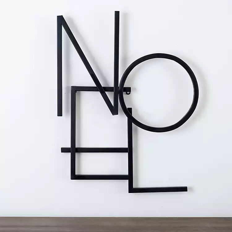 Black Noel Christmas Wall Plaque | Kirkland's Home