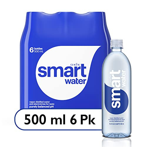 Smartwater vapor distilled premium water , 16.9 Fl Oz (pack of 6) | Amazon (US)