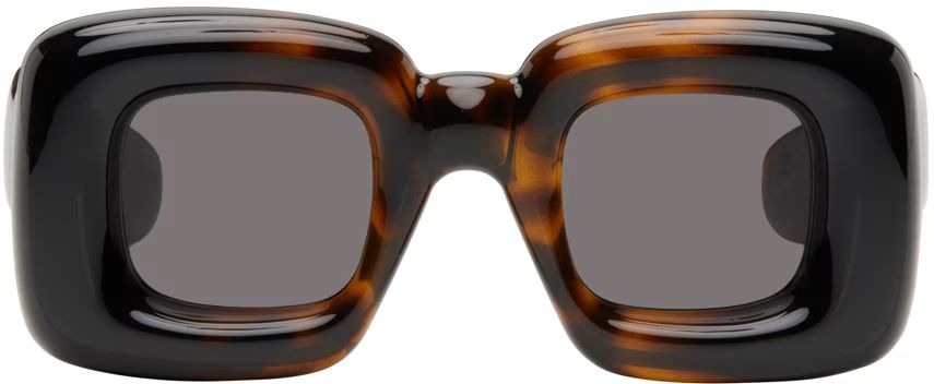 LOEWE - Tortoiseshell Inflated Sunglasses | SSENSE