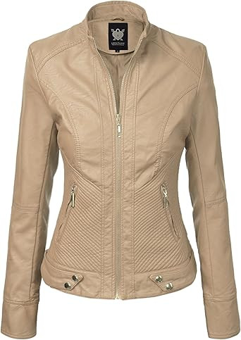 Lock and Love Women's Removable Hooded Faux Leather Moto Biker Jacket (XS~2XL) | Amazon (US)