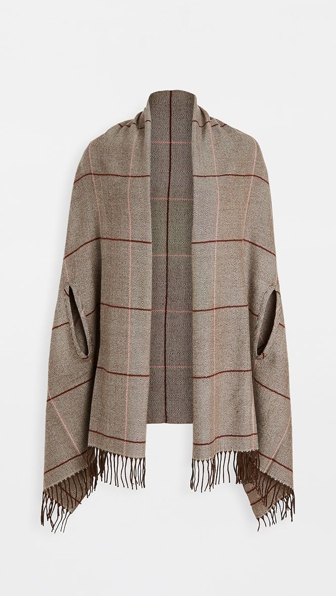 Menswear Plaid Cape Scarf | Shopbop