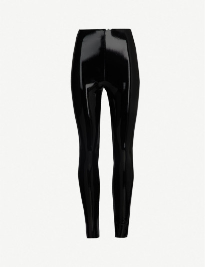 Commando
            
                
        	Womens Black Patent Faux-leather Leggings L | Selfridges