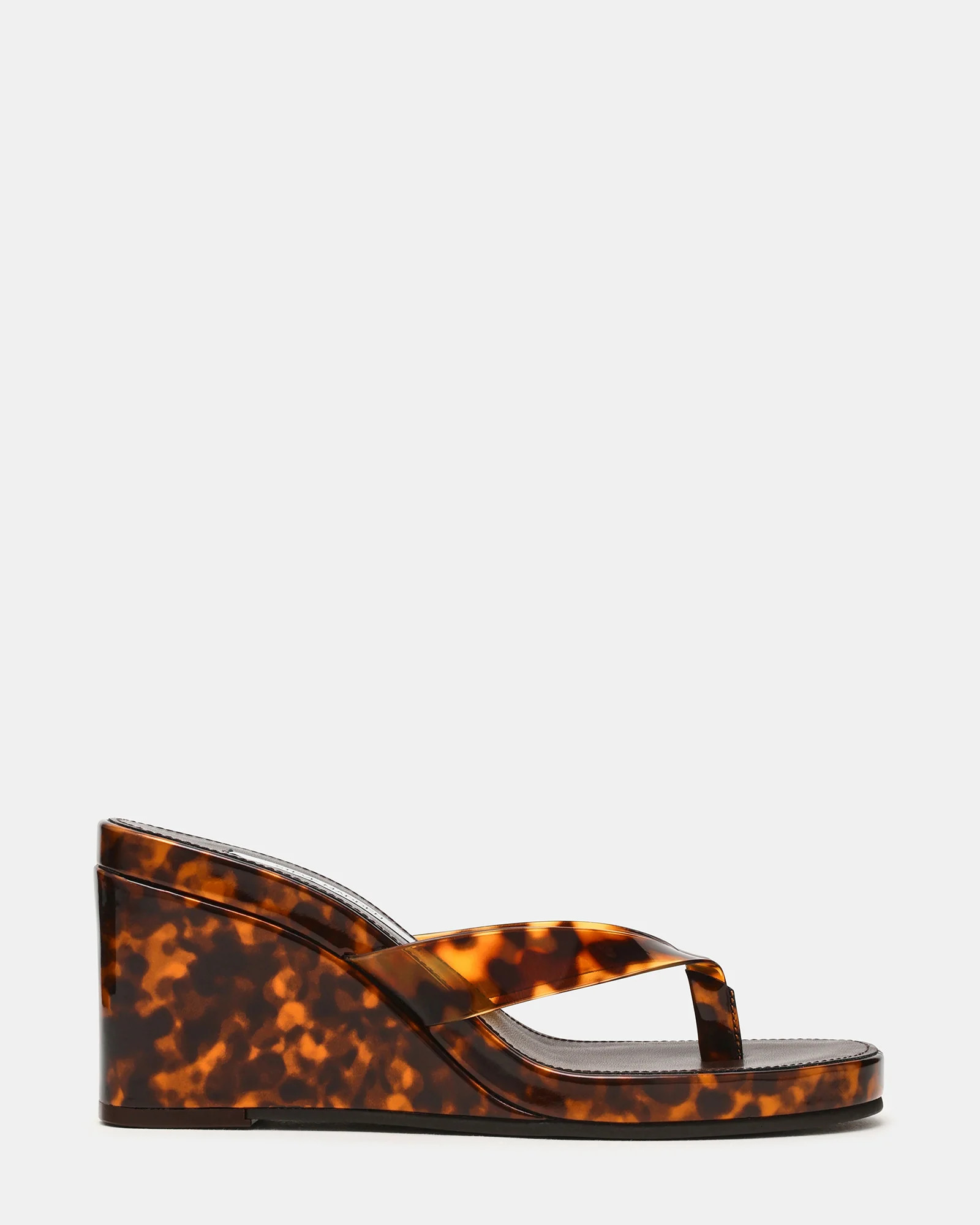 PLAYING Tortoise Thong Wedge Women's Sandal | Steve Madden (US)