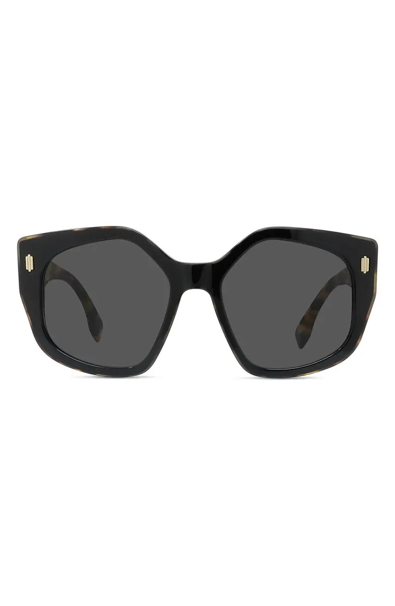 The Fendi Bold 55mm Geometric Sunglasses | Nordstrom
