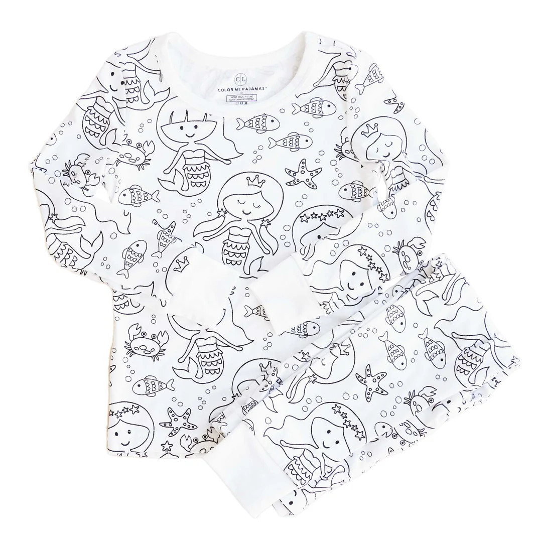 Color Me Pajama™ Two Piece Set | Mermaid Magic | Caden Lane