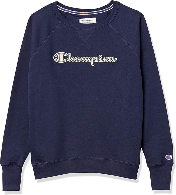 Champion Women's Powerblend Boyfriend Crew | Amazon (US)