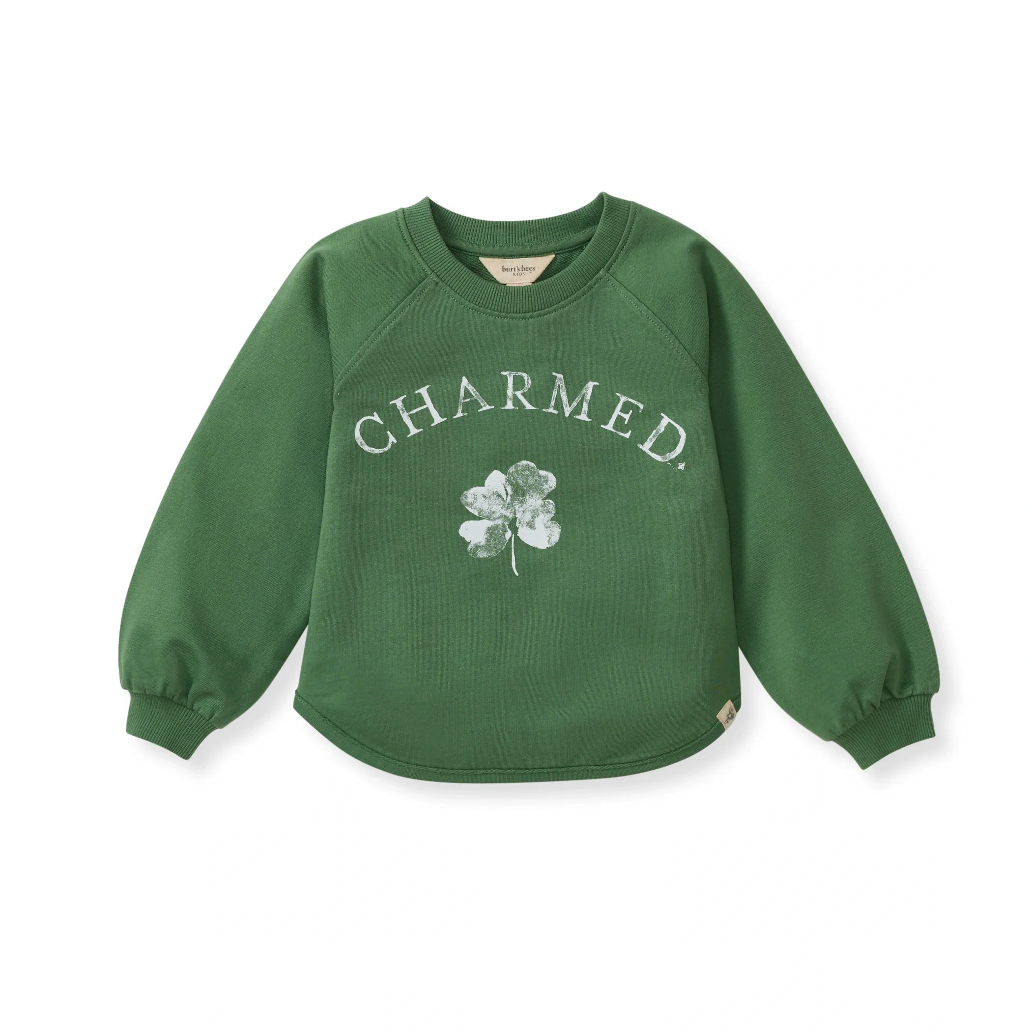 Charmed Green Organic Cotton Sweatshirt | Burts Bees Baby