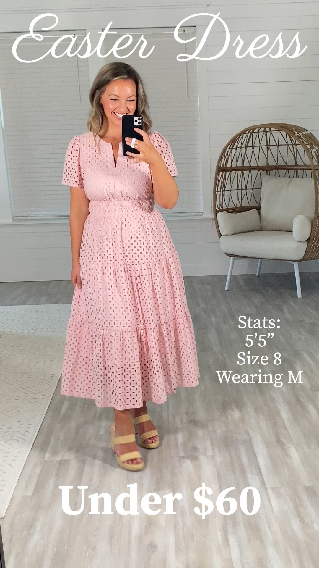 The Perfect Easter Dress Under $60!👗

I am obsessed with this pale pink eyelet dress from Amazon — it’s giving high-end boutique vibes without the high price tag! ✨ The cinched waist is super flattering, the modest neckline makes it church-appropriate, and the sleeves + eyelet details are so sweet and feminine. 💖 This is the perfect dress for Easter Sunday, spring weddings, baby showers, or family photos — and it’s under $60! 🙌 You’ll feel so beautiful in this one!

👉 Wearing a size Medium (I’m 5’5” and size 8, 34DD) and it fits like a dream! 

🛍️ Shop this gorgeous Easter dress now in my LTK!

#AmazonFashion #EasterDress #SpringFashion #EasterOutfit #ModestFashion #ChurchOutfit #AmazonFinds #SpringWardrobe #MidsizeStyle #AffordableFashion #AmazonStyle #SundayBest #SpringDresses #LTKEaster #LTKSpring #MomStyle #FashionForMoms #ClassicStyle #EasterSundayLook #SpringStyle #BudgetFriendlyFashion #AmazonFashionFinds #EffortlessStyle #FeminineFashion #HighEndLookForLess #SpringOutfitIdeas  

 #LTKSeasonal #LTKMidsize #LTKFindsUnder100