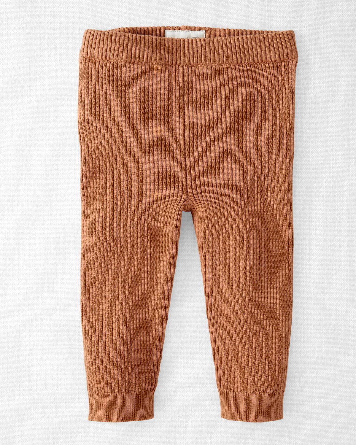 Tiger Eye Baby Organic Cotton Ribbed Sweater Knit Pants  | carters.com | Carter's