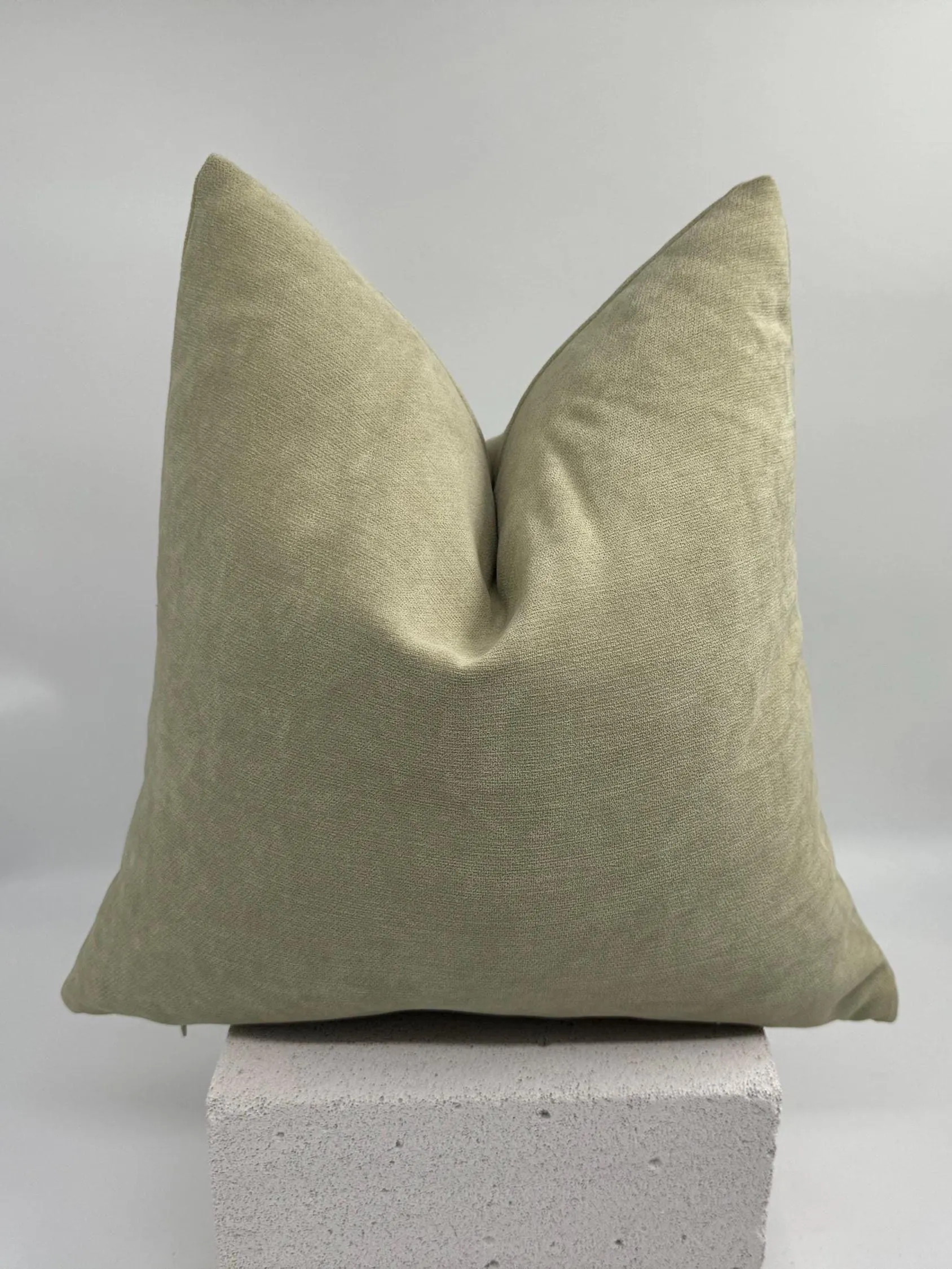 Sage Green Throw Pillow Cover, Modern Minimalist Cushion Cover, Soft Chenille Decorative Pillow for Couch Sofa Bedroom Home Decor Accent | Etsy (Global)
