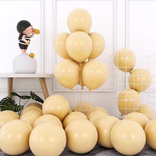 Nude Balloons 12 Inch 50 Pcs Baby Shower Party Balloons Happy Birthday Decoration Skin Color Balloon | Amazon (US)