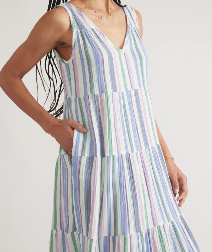 Corinne Double Cloth Maxi Dress | Marine Layer