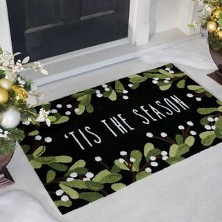Tis The Season Hooked Door Mat | Grandin Road | Grandin Road