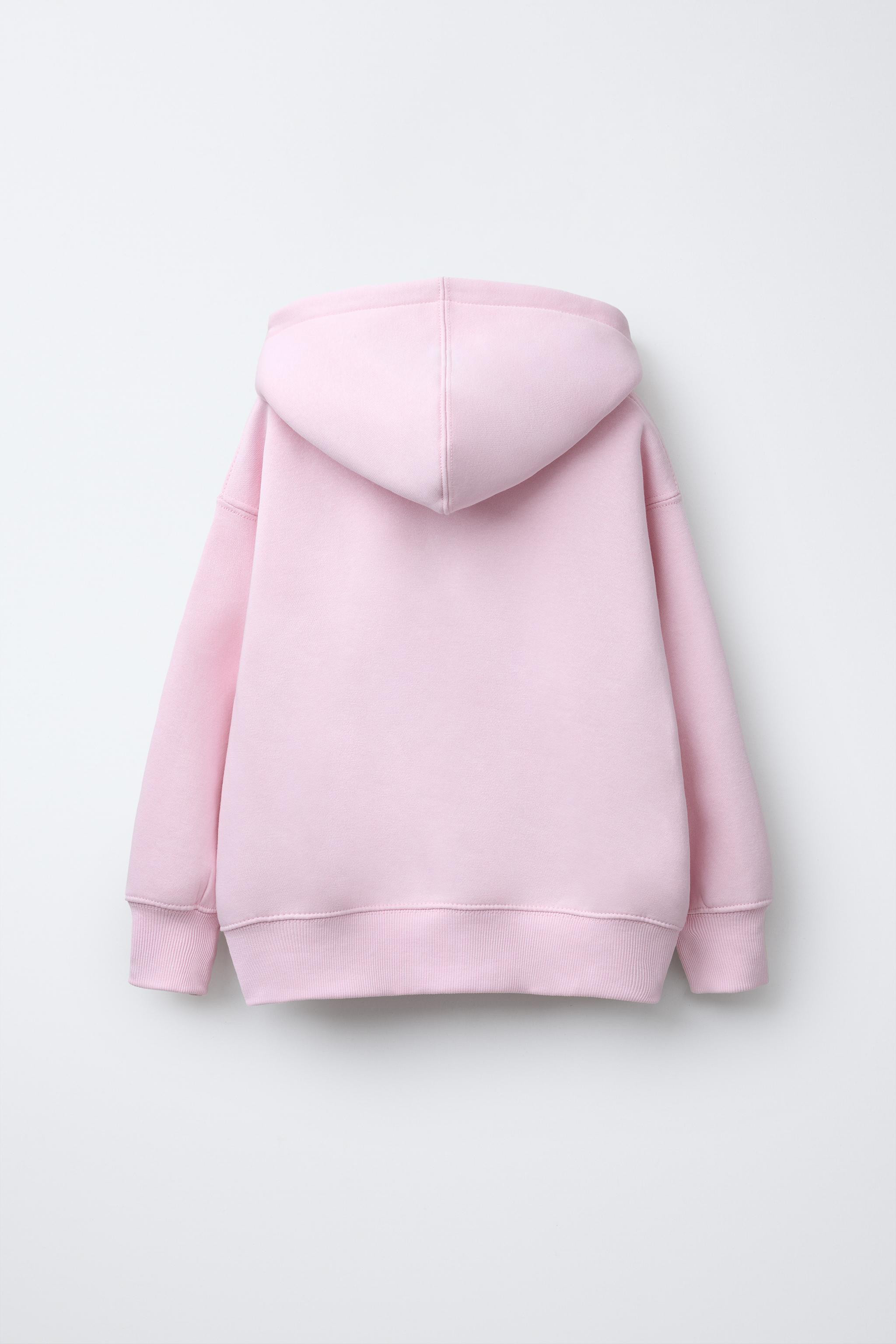 Hooded sweatshirt with long sleeves. Ribbed trims. Zip fastening on the front and patch pockets o... | Zara UK