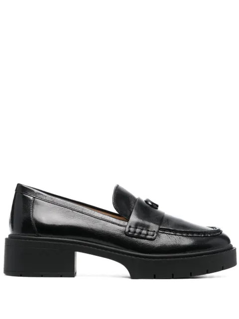 Coach Leah Chunky Sole Leather Loafers - Farfetch | Farfetch Global