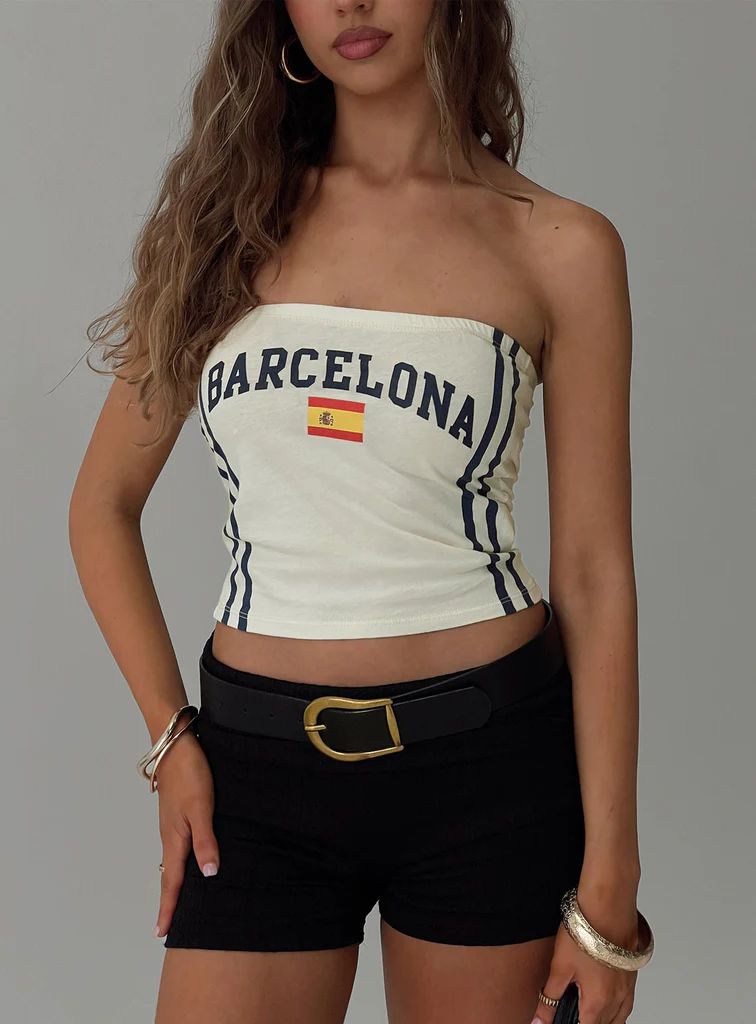 Barcelona Tube Top White | Princess Polly US