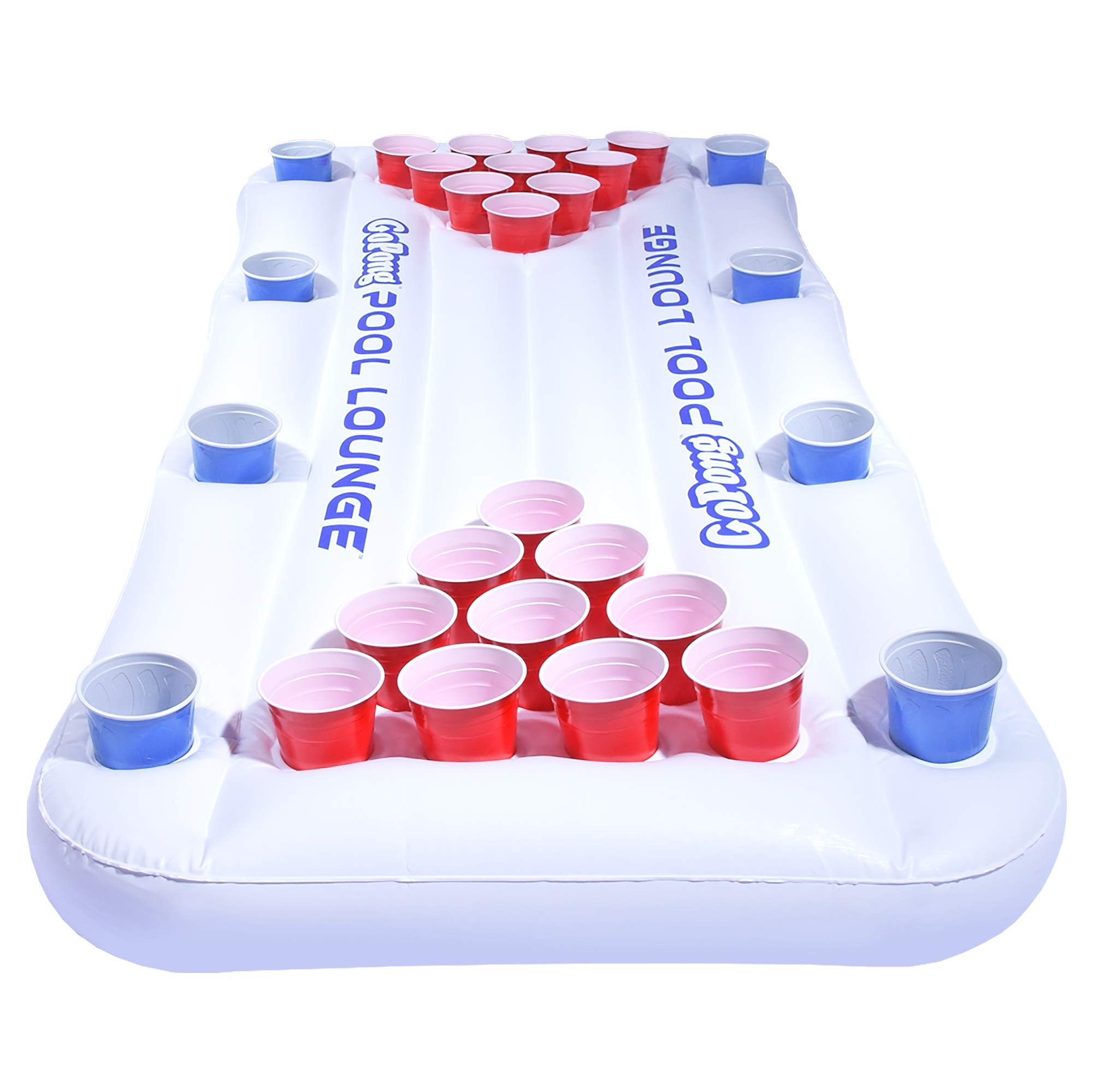 GoPong Pool Lounge Beer Pong Inflatable with Social Floating, White | Amazon (US)