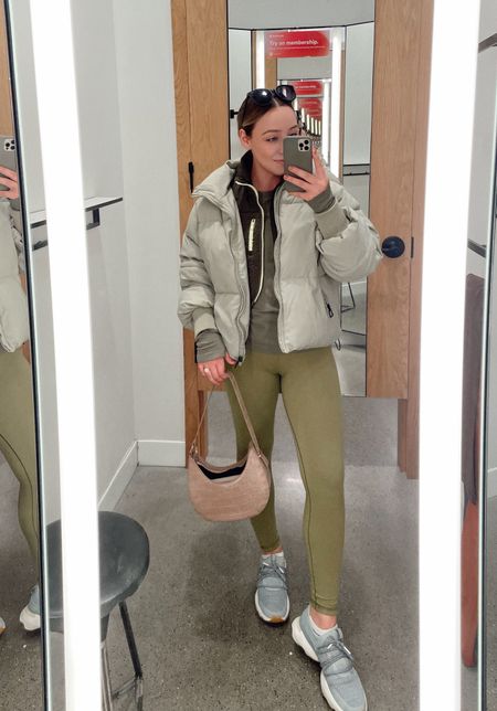 Athleisure fit in all green! 💚💚💚 Linked my favorite Sorel sneakers ever and they come in so many pretty colors. Wearing a small in the top+vest and medium in the leggings. 

#fitness #athleisure #loungewear #oldnavy #sneakers #sorelsneakers #sorel #greenoutfit 

#LTKsalealert #LTKfitness #LTKfindsunder50