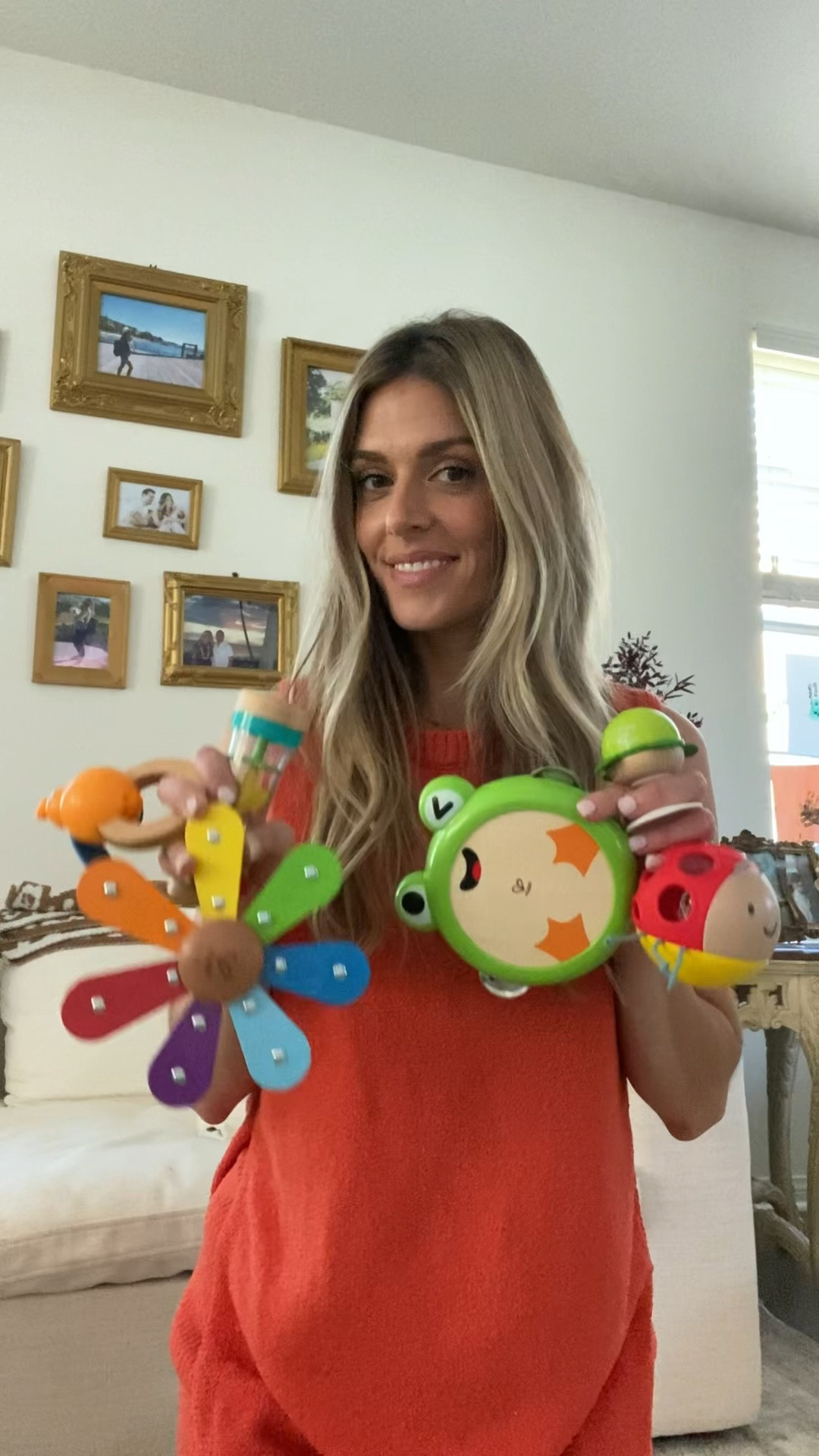 Come check out our current favorite toy line up from HAPE toys! I’m always searching for fun toys for the kids that are also beneficial for their development as well. This set of toys have been perfect for that! 

* Beaded raindrop toy- easy to grip, can be used to stimulate senses with its soothing sounds or as a shake and rattle activity.
* Stay Put Rattle- keep your baby entertained while out and about! These rattles are perfect for on the go with their suction cup base. 
* Bunny Stacker Toy- It’s wobbly base is great for teaching balance along with developing fine motor skills. The rings are different textures, one of which makes noise.
* Busy Bug Rattle- This you will keep your little one quite entertained as they chase after this cute little creature! The holes make it easy to grip onto and there’s a bell in the middle that makes noise as it rolls.
* Nature Band Rythem Kit- all of my kids love this one! It has five different instruments which are great for multi sensory stimulation and creativity. I love watching my kids play together with these! 

All of these HAPE toys can be found at your local Walmart! 

Walmart, HAPE toys, baby toys, developmental toys, 10 month old baby toy, toddler toys, baby gift ideas, sensory toys 

#LTKVideo #LTKBaby #LTKFindsUnder50