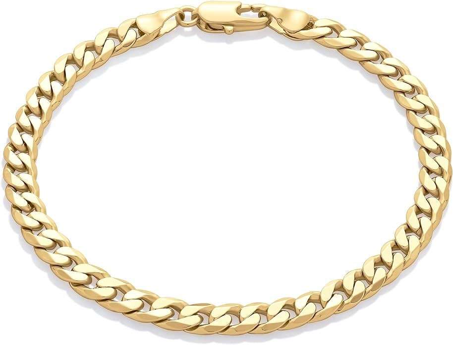 Amazon Essentials Sterling Curb Chain Bracelet | Amazon (US)