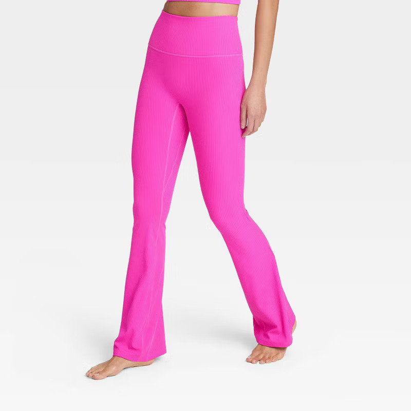 Women's Rib Flare Leggings - All in Motion™ | Target