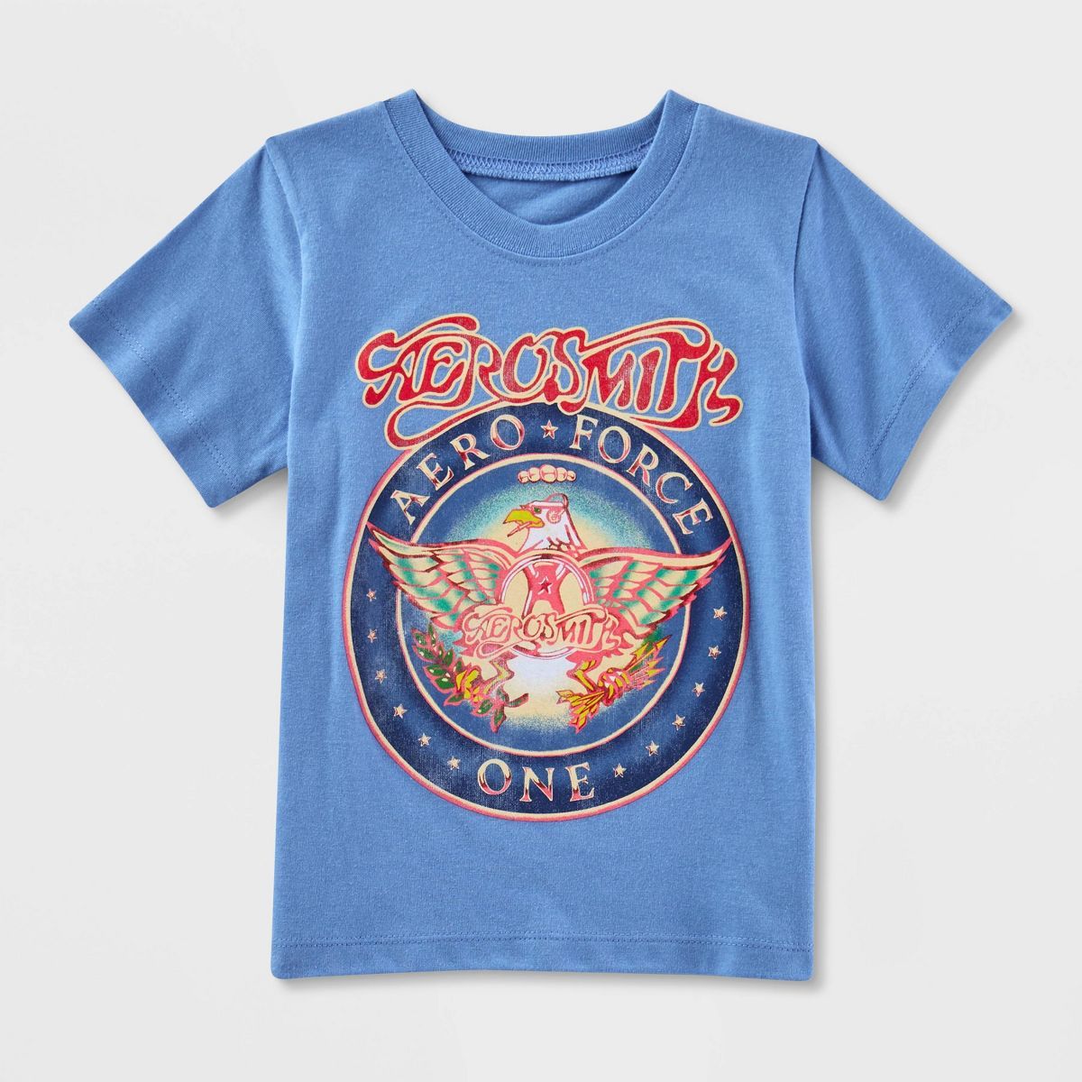 Toddler Aerosmith Band Logo Printed T-Shirt - Blue | Target