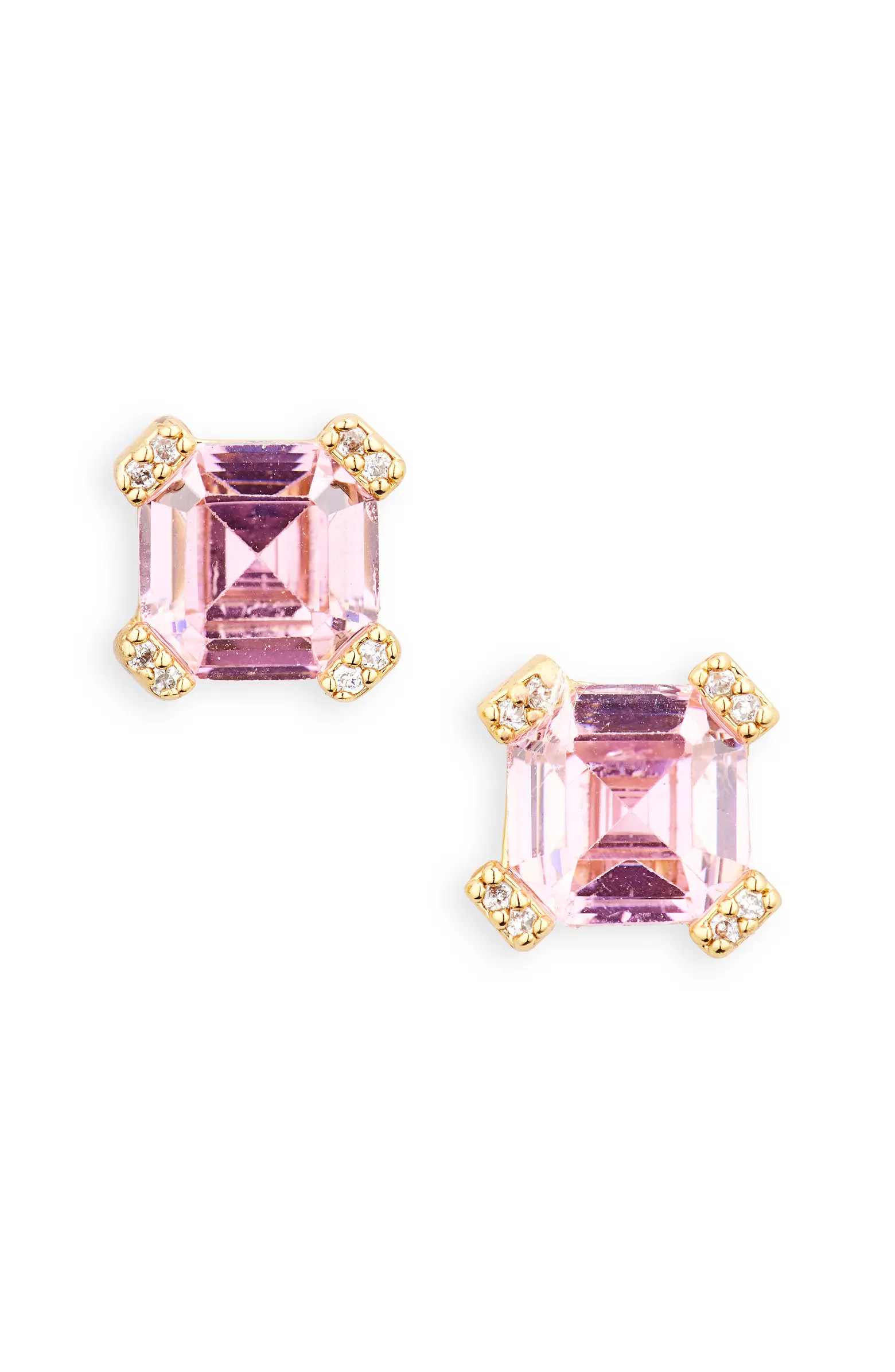 Kate Spade New York asscher cut crystal stud earrings | Nordstromrack | Nordstrom Rack
