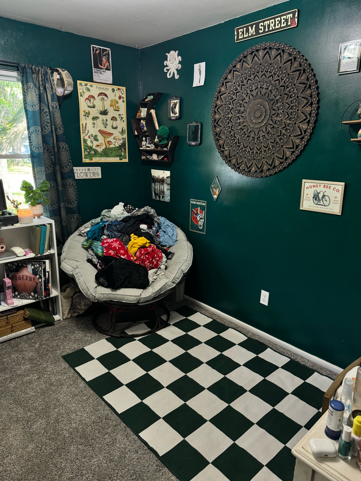 Green and white checkered rug of my dreams 😍 

#LTKHome #LTKStyleTip