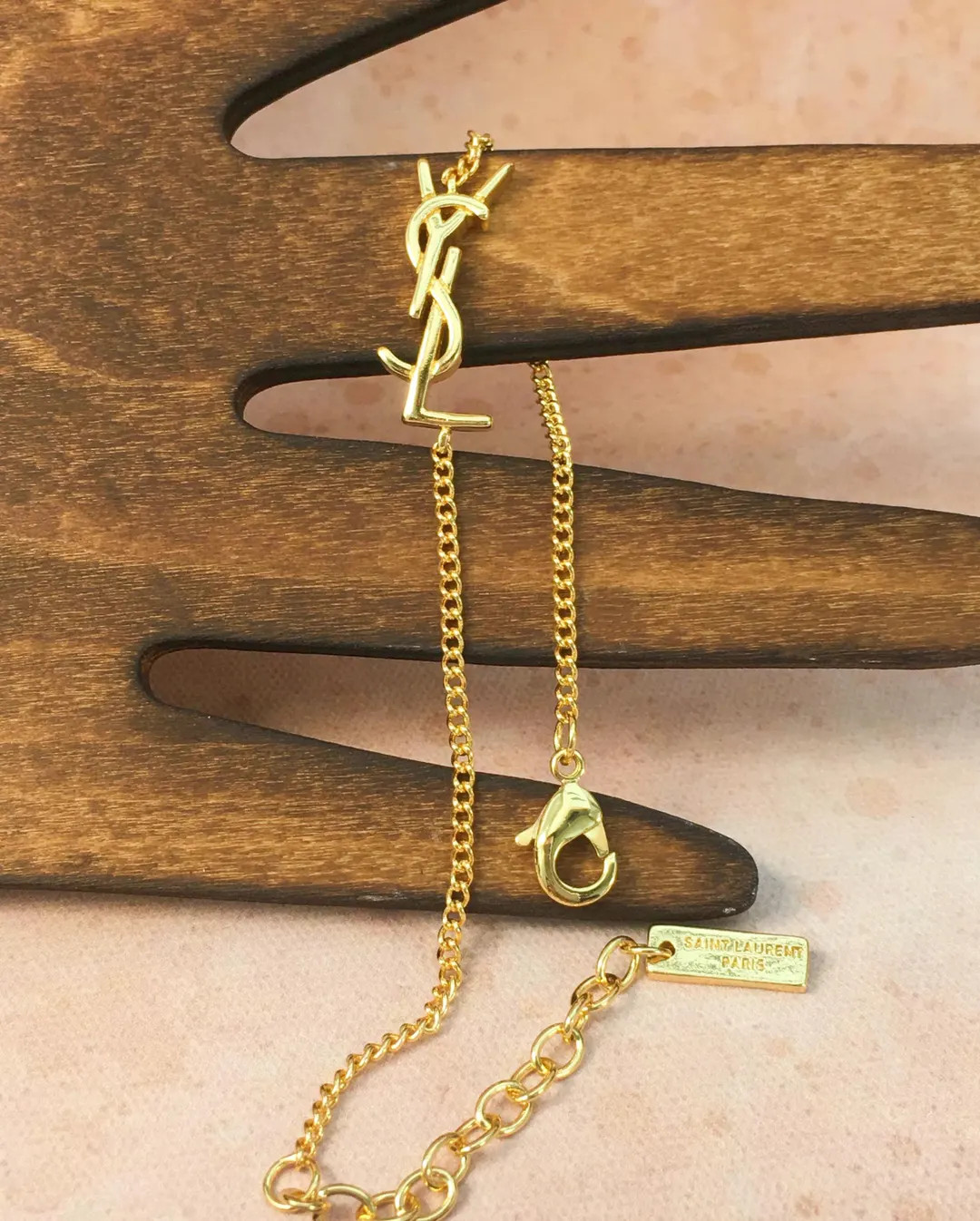 YSL Yves Saint Laurent Vintage Chain Bracelet - Etsy | Etsy (US)