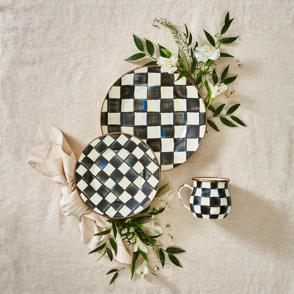 Courtly Check Enamel Dinnerware | MacKenzie-Childs