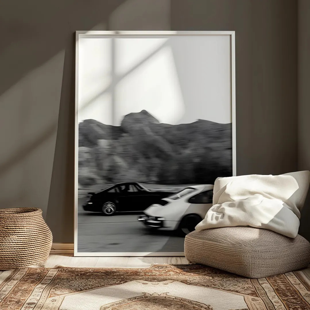 Racing Porsche Digital Art Print, Vintage Car Poster, Hypebeast Wall Decor, Automotive Wall Art, ... | Etsy (US)