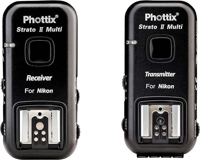 Phottix Strato II Wireless Flash Trigger Multi 5-in-1 Set for Nikon - Transmitter and Receiver (P... | Amazon (US)
