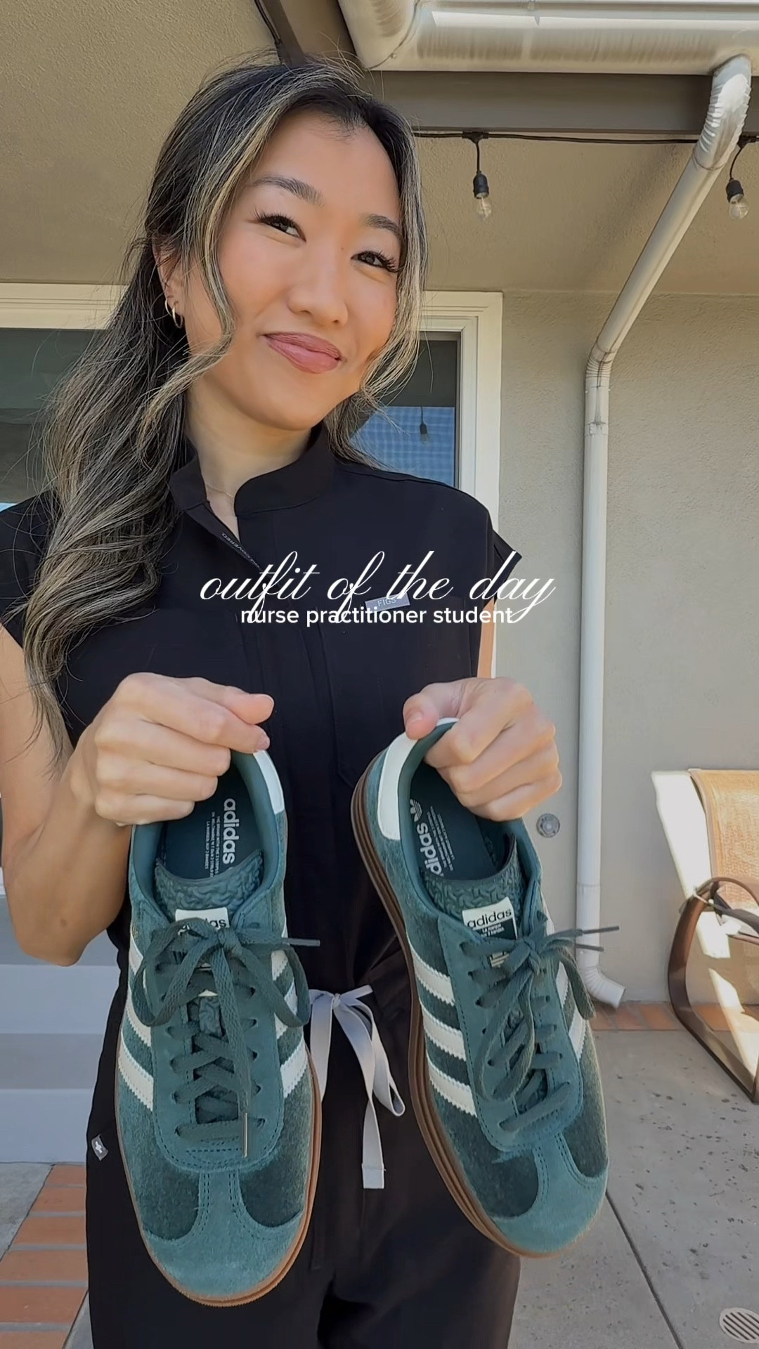 spring scrub fit!! #wearfigs #nurse #scrubs #adidas 