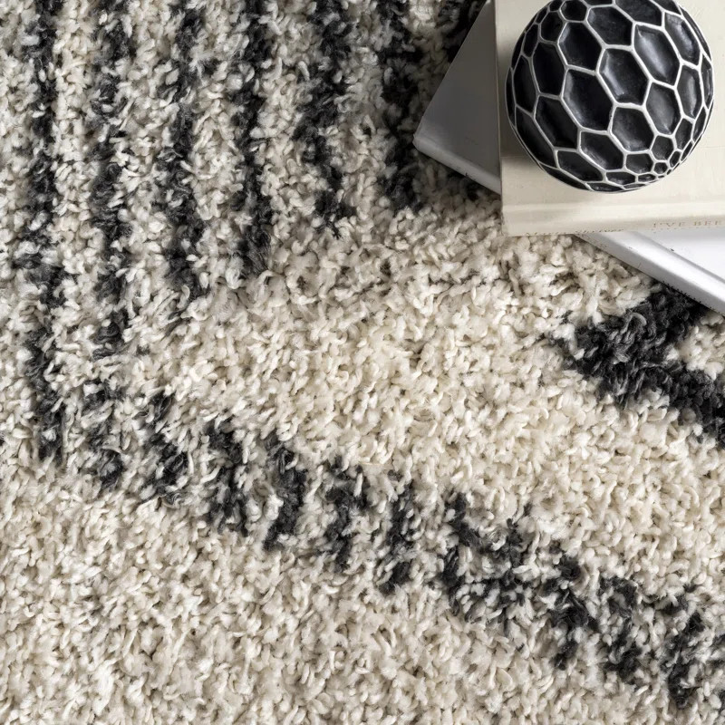 Kleist Southwestern Off White/Black Area Rug | Wayfair Professional