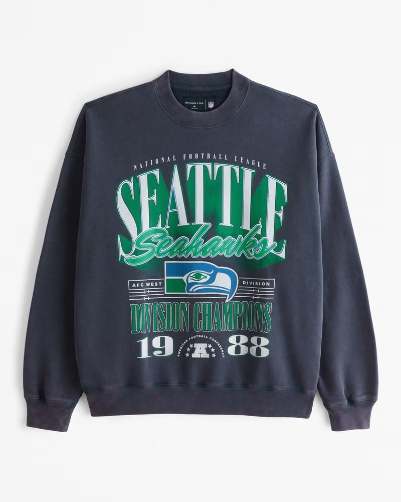 Seattle Seahawks Graphic Crew Sweatshirt | Abercrombie & Fitch (US)