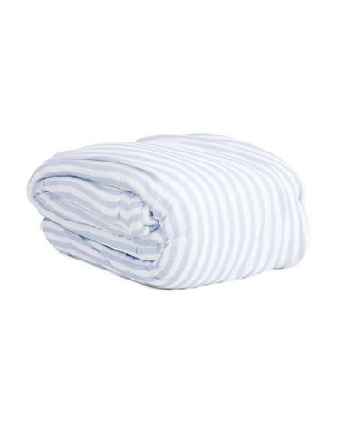 Reversible Cozy Plush Striped Blanket | TJ Maxx