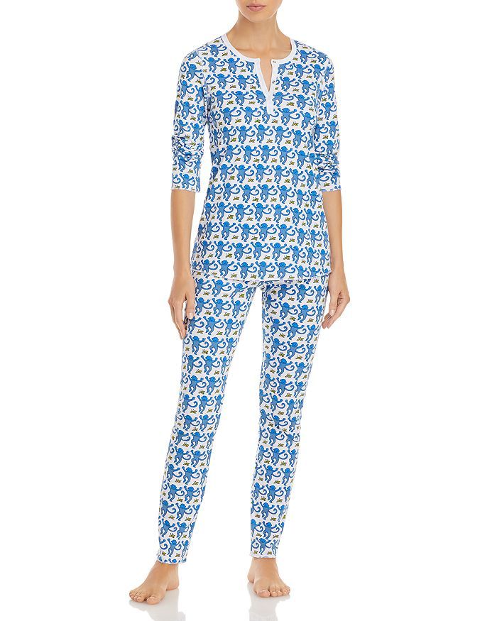 Roller Rabbit Cotton Monkey Print Pajama Set Back to Results -  Women - Bloomingdale's | Bloomingdale's (US)