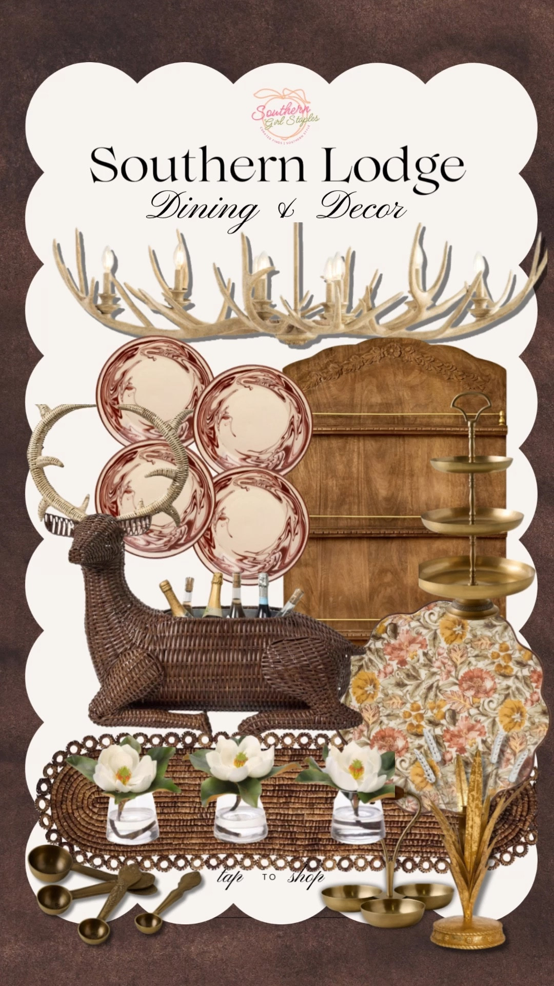 Southern lodge vibes for your next hosting event! 

#LTKHome #LTKParties #LTKSeasonal