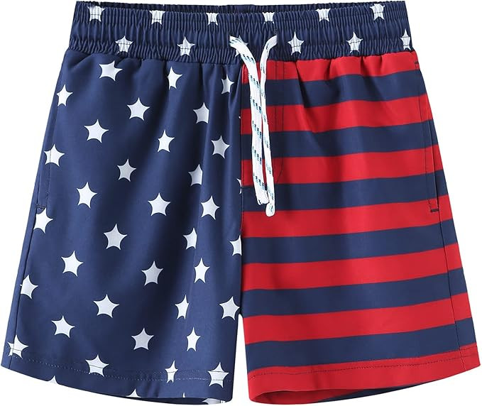 HODOSPORTS Boys Swim Trunks Swimwear Bathing Suits Swim Shorts with Pockets | Amazon (US)