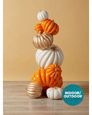 40in Indoor Outdoor Tumbling Pumpkins | HomeGoods