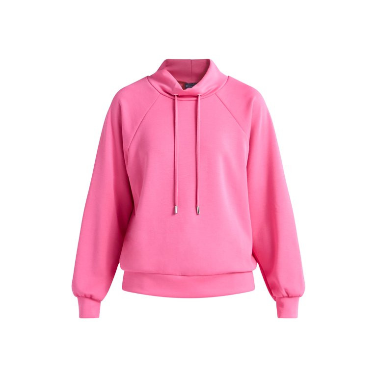 Scoop Women's Ultimate ScubaKnit Funnel Neck Sweatshirt, Sizes XS-XXL | Walmart (US)
