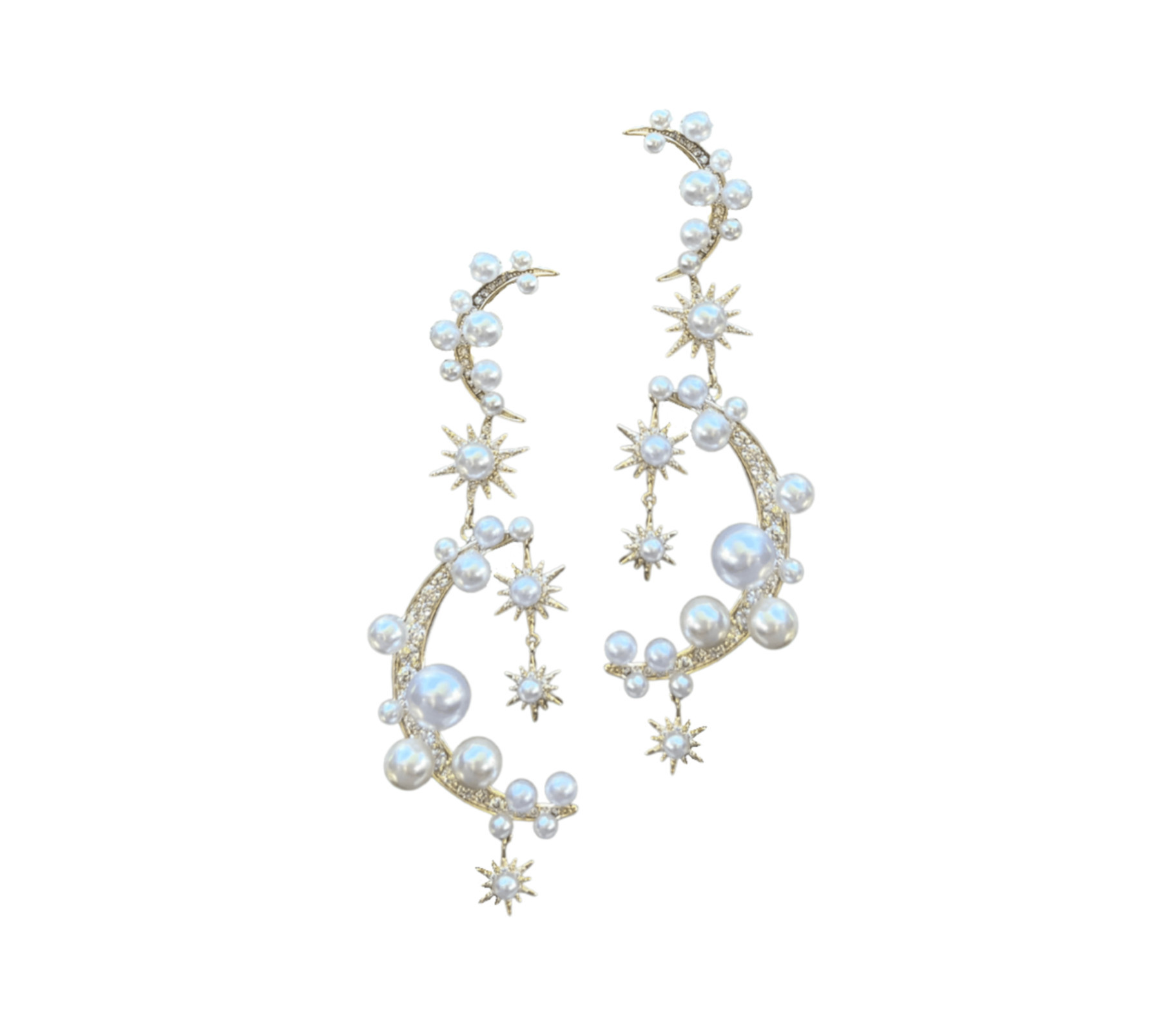 Celestial Moons Drop | Nicola Bathie Jewelry