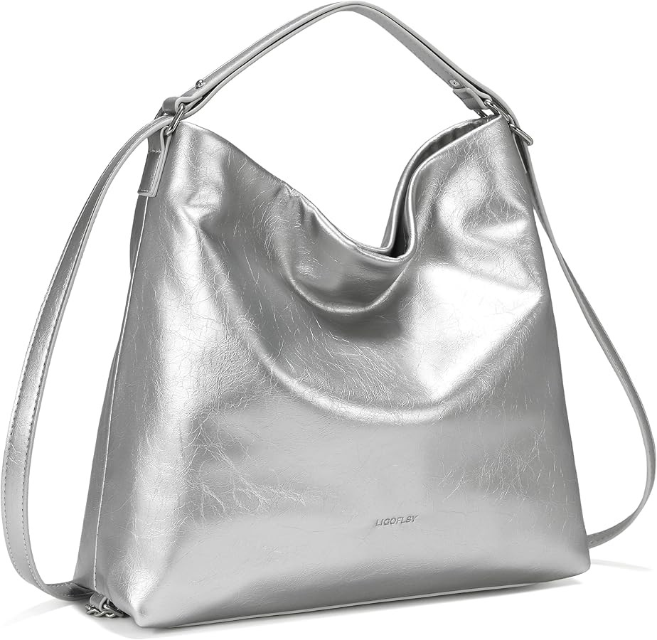 Hobo Bag for Women Vegan Leather Backpack Designer Top Handle Tote Satchel Large Soft Shoulder Pu... | Amazon (US)