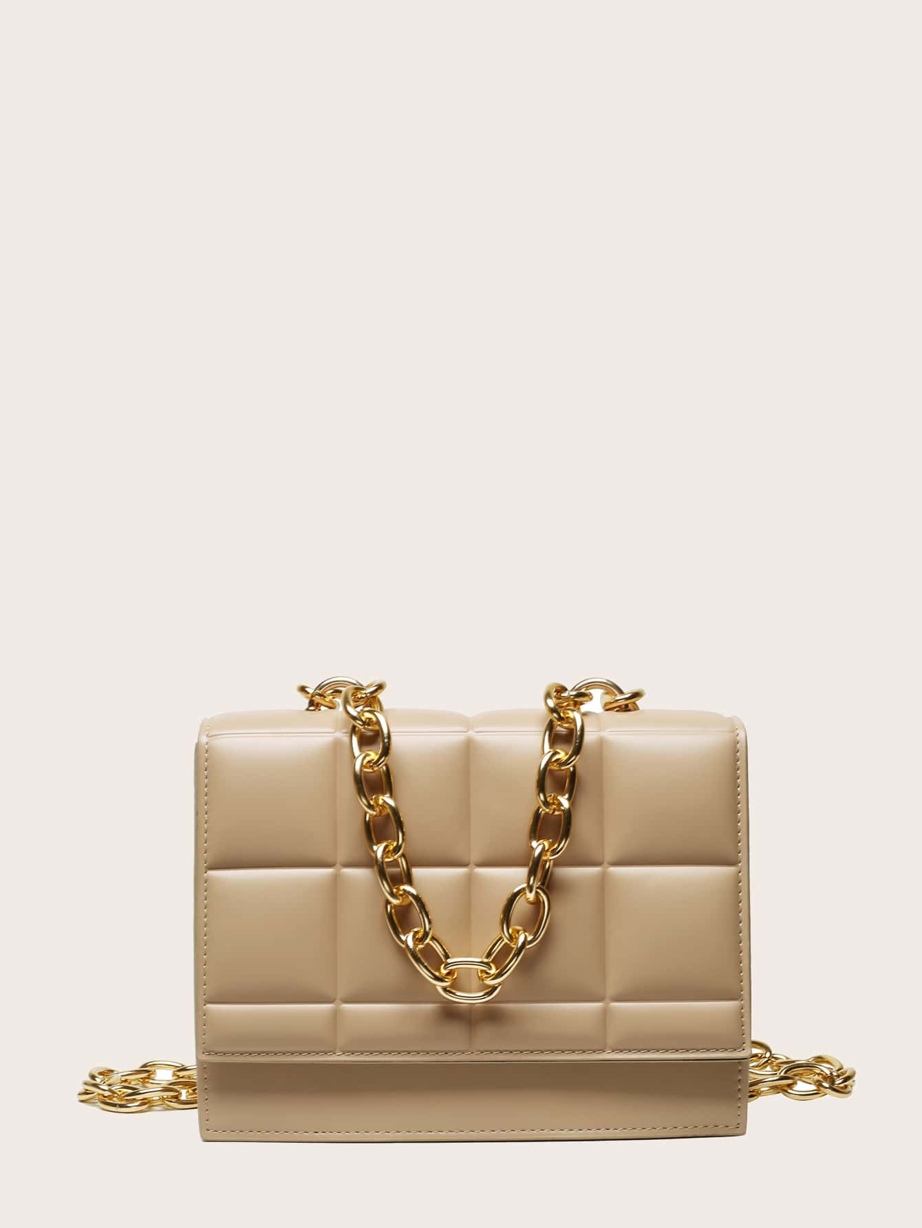 Stitch Detail Chain Shoulder Bag | SHEIN
